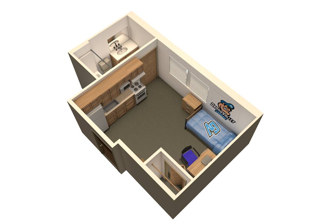 Image of Neimeyer 1 Person efficiency floor plan